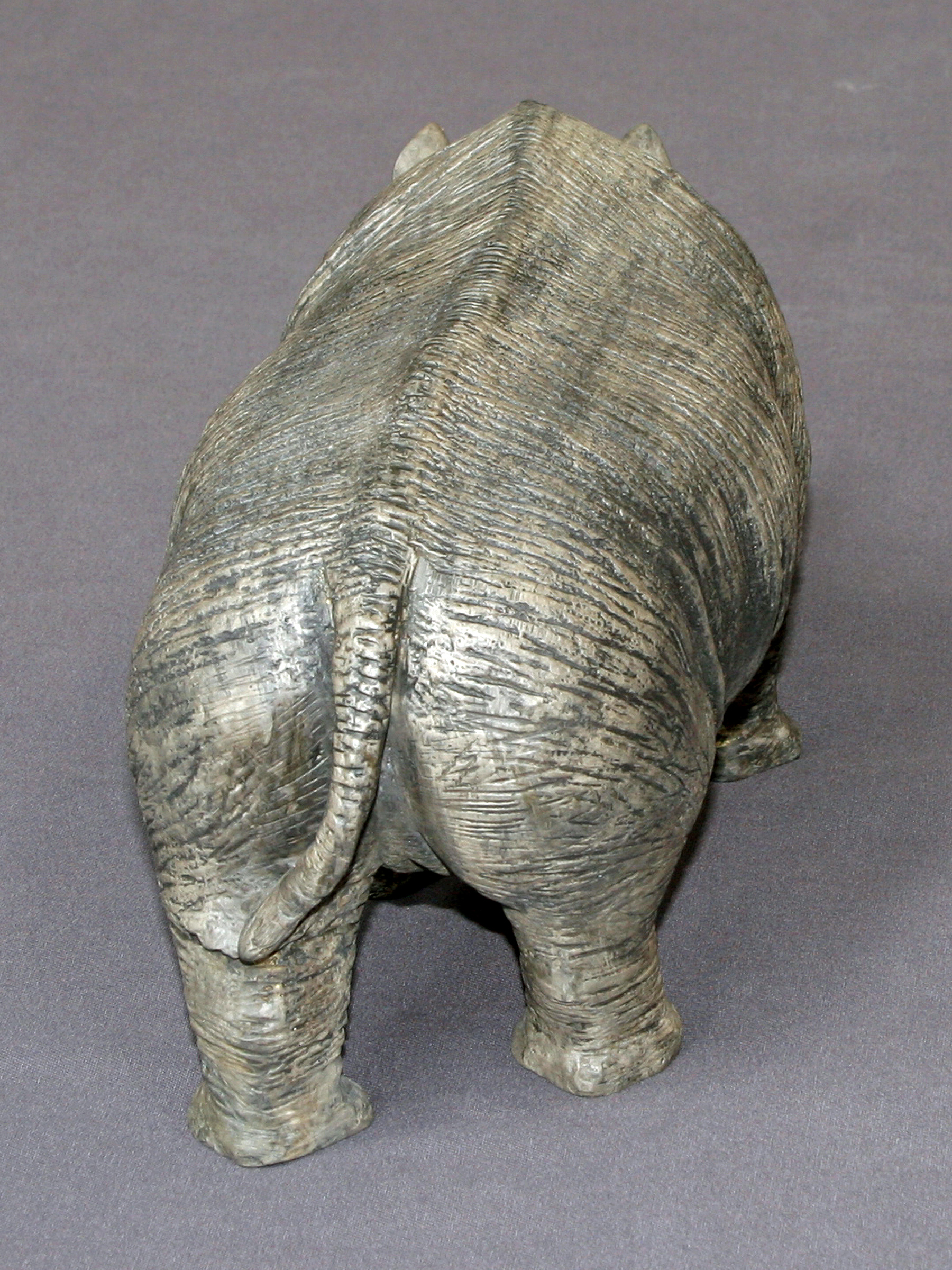 white rhino figurine