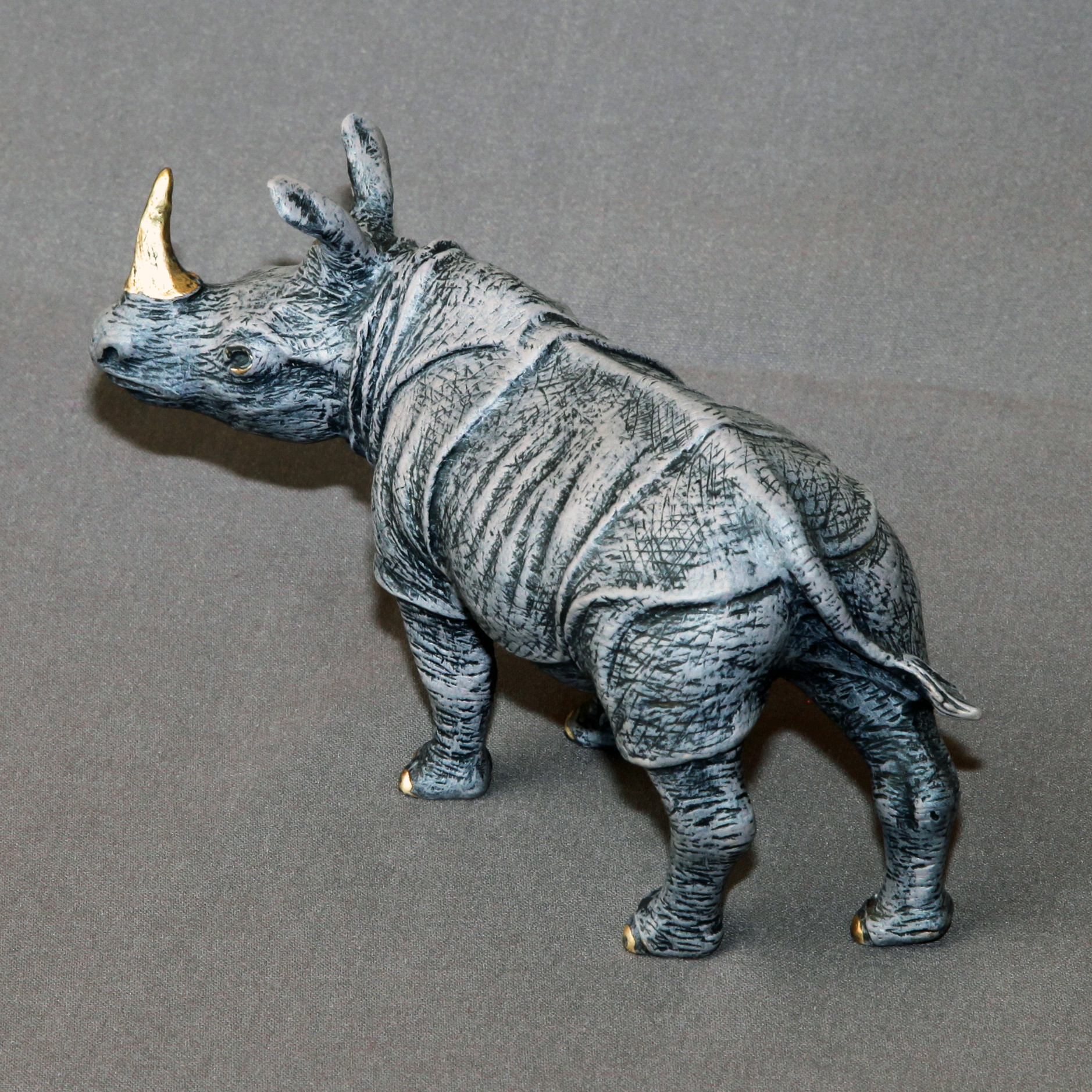 rhinoceros statues