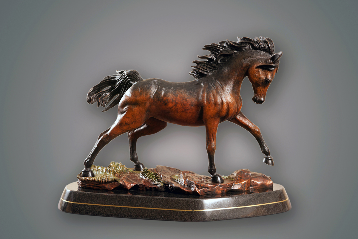 horse figurines and statues